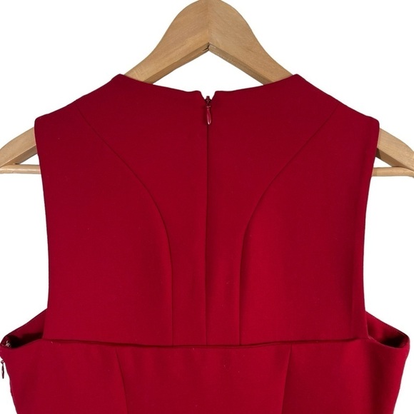 CINQ A SEPT Crimson Scorpio Cutout Tulip Hem Dress - Picture 7 of 10